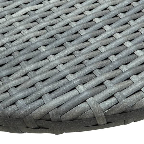 vidaXL altanbord 60x60x40 cm polyrattan grå