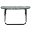 Miniatyrbillede 2 af 9: vidaXL altanbord 60x60x40 cm polyrattan grå
