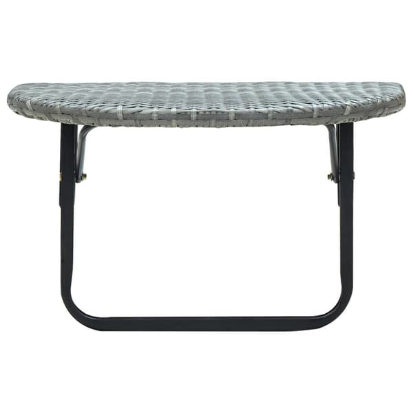 vidaXL altanbord 60x60x40 cm polyrattan grå