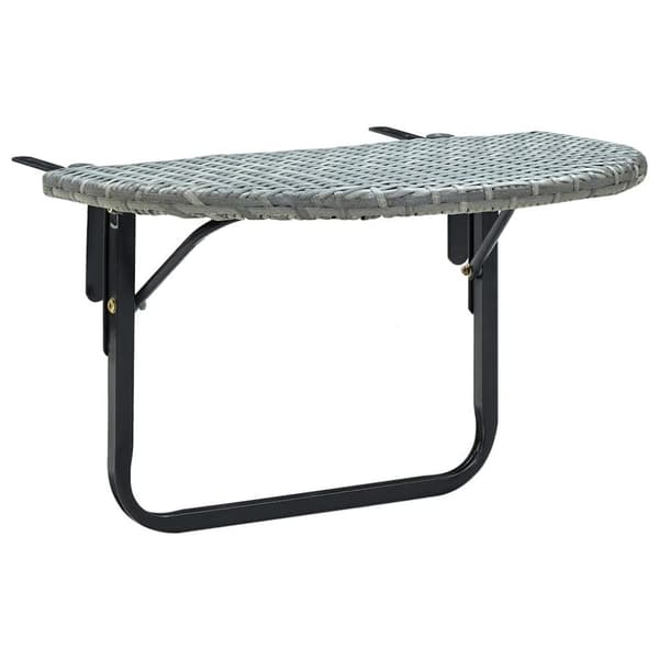 vidaXL altanbord 60x60x40 cm polyrattan grå