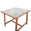 Miniatyrbillede 5 af 8: vidaXL havebord flisebordplade 88x88x75 cm massivt akacietræ