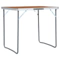Pikkukuva 3 / 8: vidaXL Kokoontaitettava retkipöytä metallirungolla 80x60 cm