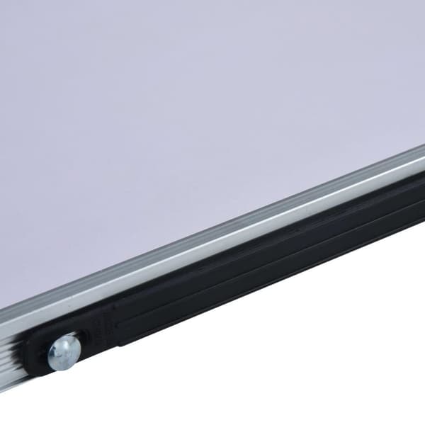 vidaXL Sammenleggbart campingbord hvit aluminium 60x40 cm