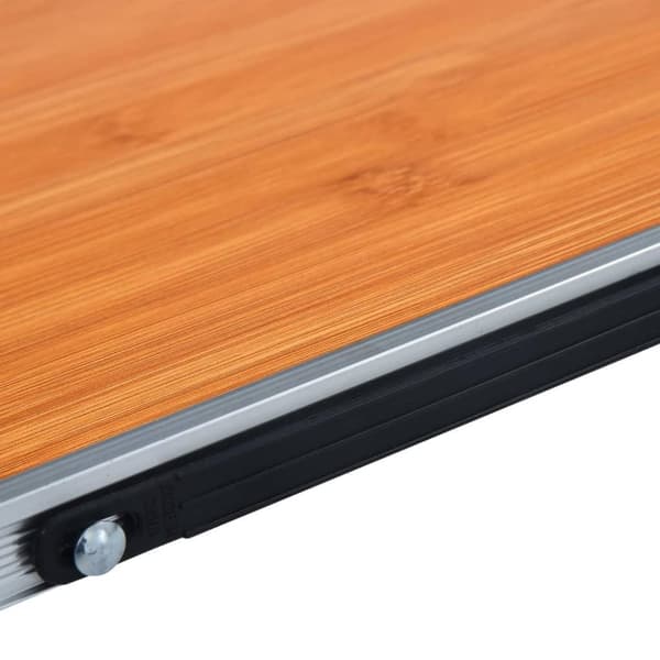 vidaXL Sammenleggbart campingbord brun aluminium 60x40 cm