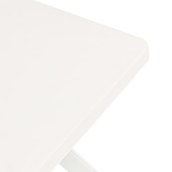 vidaXL Bistrobord hvit 70x70x72 cm plast