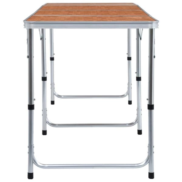 vidaXL foldbart campingbord aluminium 240 x 60 cm