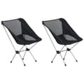 Miniatyrbilde 1 av 10: vidaXL Sammenleggbare campingstoler 2 stk veske 54x50x56 cm aluminium