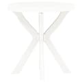 Miniatyrbilde 2 av 5: vidaXL Bistrobord hvit Ø70 cm plast