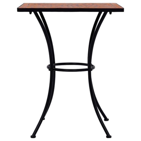 vidaXL bistrobord med mosaikdesign 60 cm keramisk teracotta