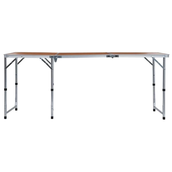 vidaXL foldbart campingbord aluminium 180 x 60 cm