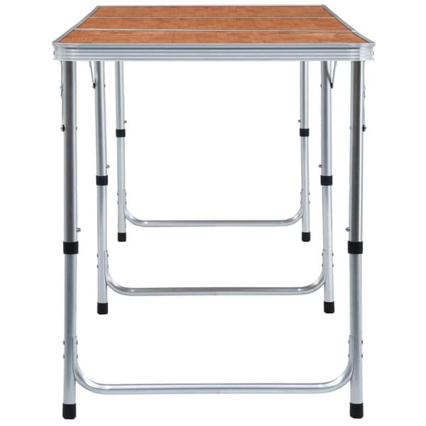 vidaXL foldbart campingbord aluminium 180 x 60 cm