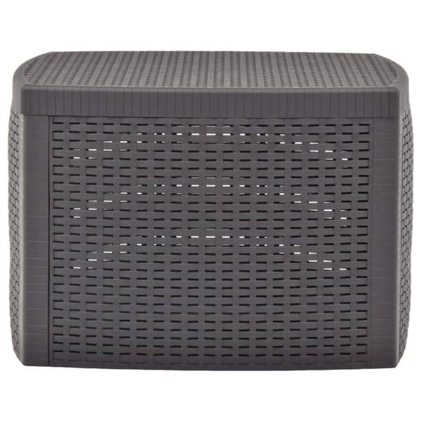 vidaXL Sidobord mocka 54x54x36,5 cm plast