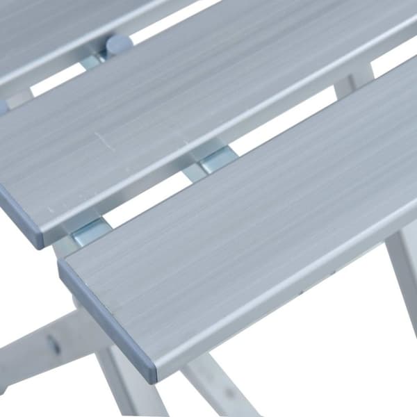 vidaXL Campingkrakk aluminium 28x26x39 cm