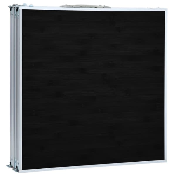 vidaXL Hopfällbart campingbord grå aluminium 180x60 cm