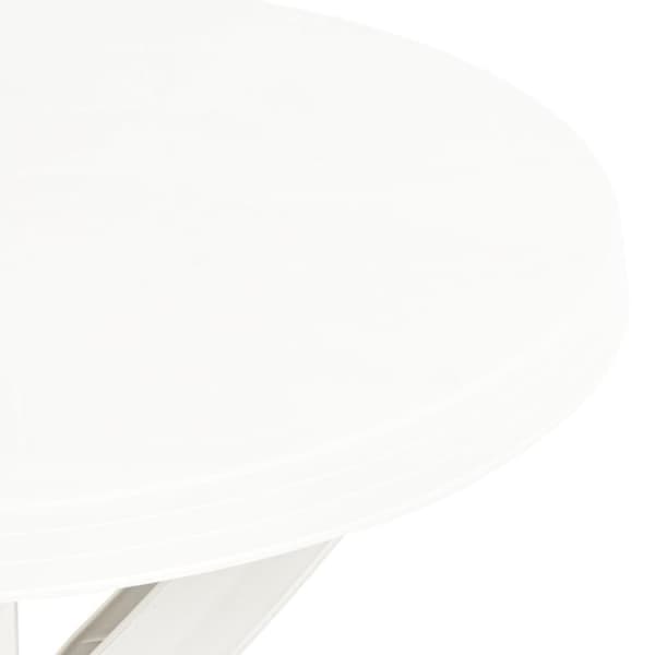 vidaXL bistrobord Ø70 cm plastik hvid