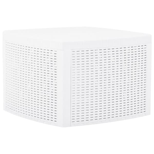 vidaXL Sidobord vit 54x54x36,5 cm plast