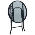 Pikkukuva 4 / 6: vidaXL Bistropöytä musta 40x46 cm teräs ja lasi