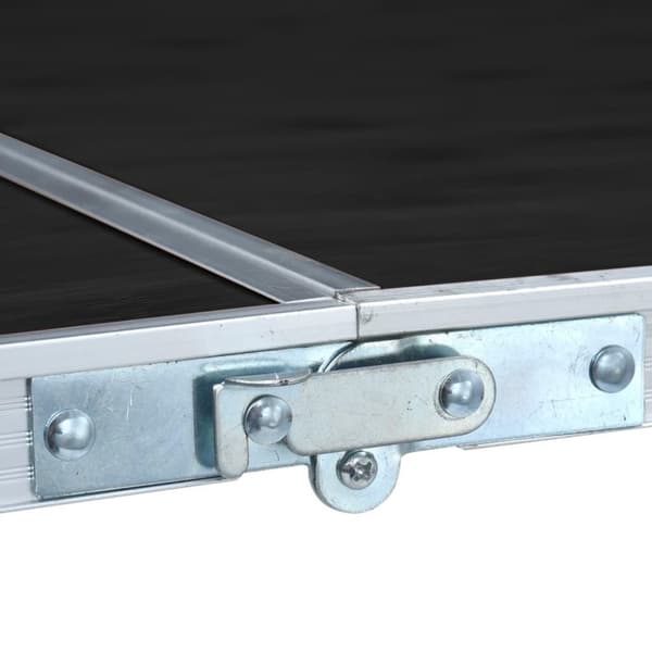 vidaXL foldbart campingbord 240 x 60 cm aluminium grå