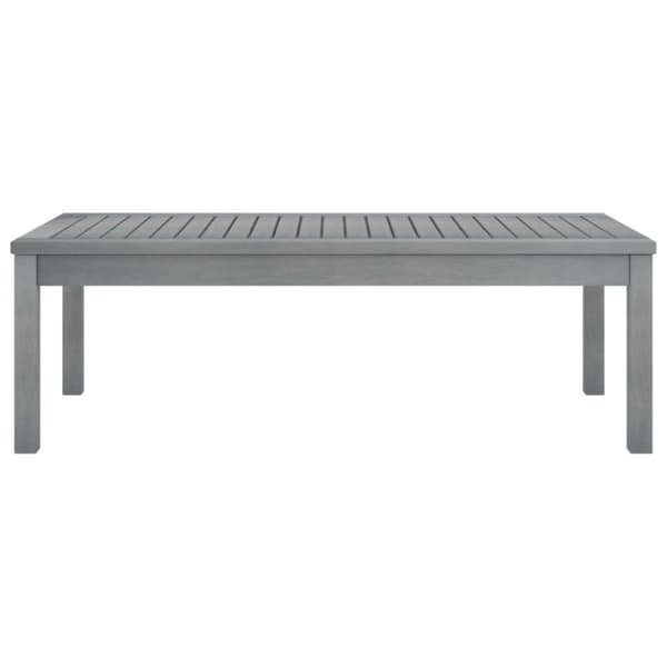 vidaXL sofabord 100x50x33 cm massivt akacietræ grå