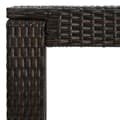 Miniatyrbilde 4 av 5: vidaXL Utendørs barbord brun 60,5x60,5x110,5 cm polyrotting