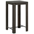 Miniatyrbilde 1 av 5: vidaXL Utendørs barbord brun 60,5x60,5x110,5 cm polyrotting