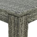Miniatyrbillede 4 af 6: vidaXL barbord til haven 60,5x60,5x110,5 cm polyrattan grå