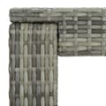 Miniatyrbillede 5 af 6: vidaXL barbord til haven 60,5x60,5x110,5 cm polyrattan grå