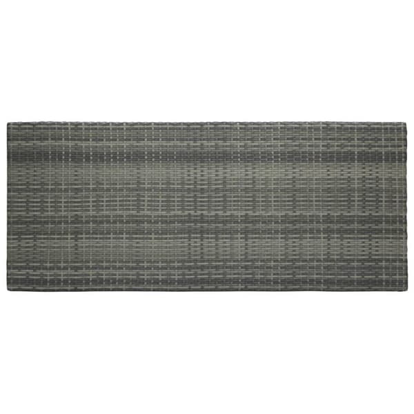 vidaXL Utendørs barbord grå 140,5x60,5x110,5 cm polyrotting