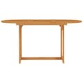 Miniatyrbillede 2 af 6: vidaXL havebord 150x90x75 cm massivt teaktræ