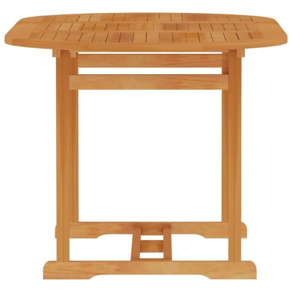 vidaXL Hagebord 150x90x75 cm heltre teak