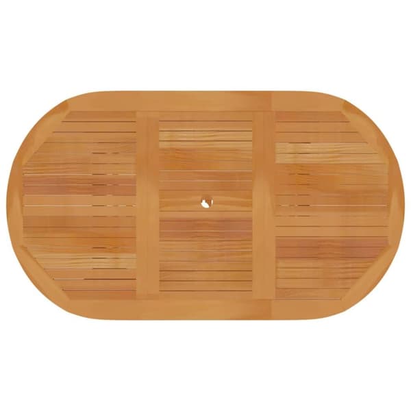 vidaXL Hagebord 150x90x75 cm heltre teak