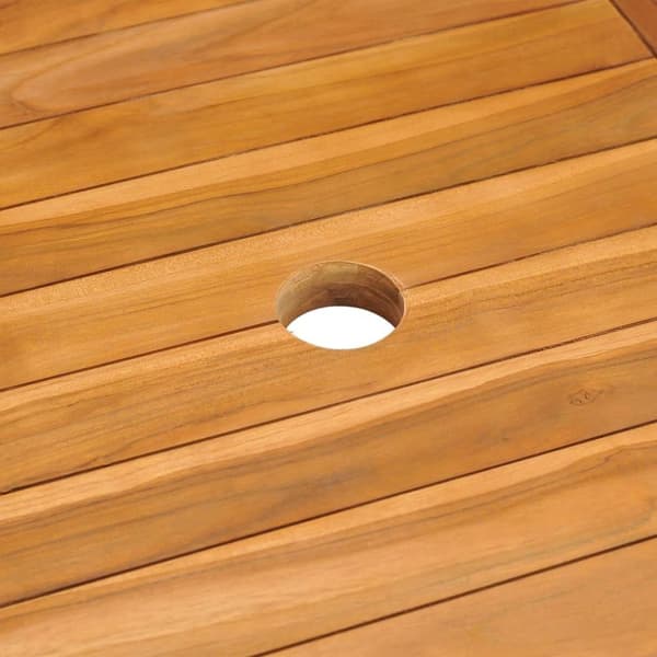 vidaXL Hagebord 150x90x75 cm heltre teak