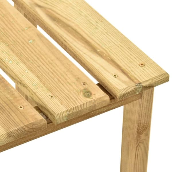 vidaXL Bord för solsäng 30x30x26 cm impregnerad furu