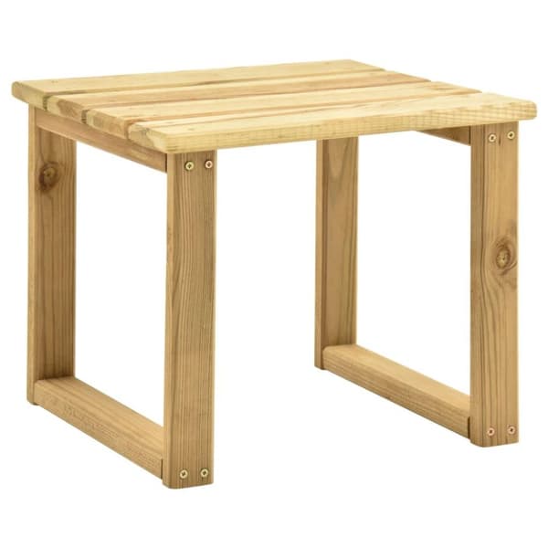 vidaXL Bord för solsäng 30x30x26 cm impregnerad furu