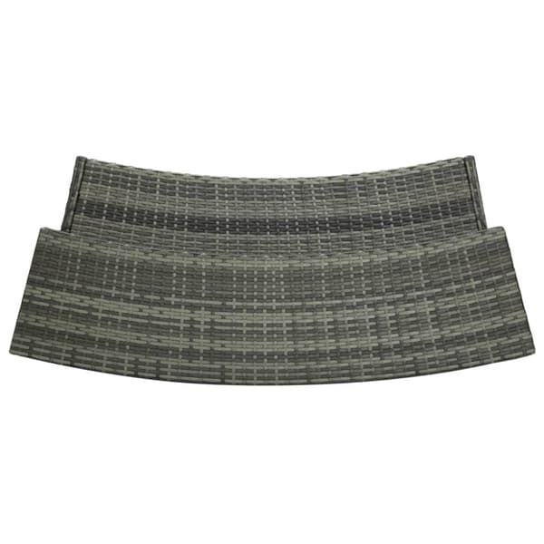 vidaXL barbord til haven 120x55x110 cm polyrattan grå