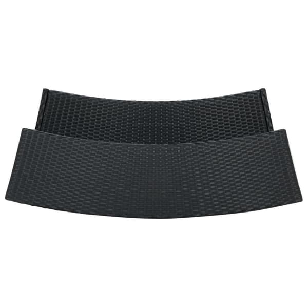 vidaXL barbord til haven 120x55x110 cm polyrattan sort