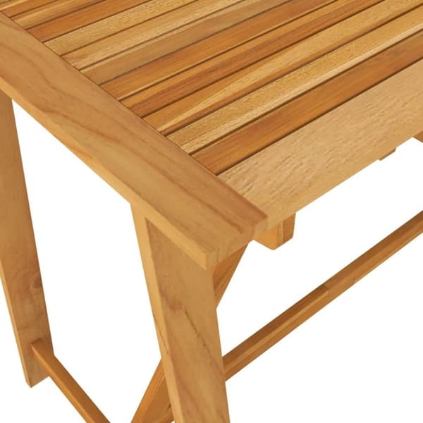 vidaXL Puutarhan baaripöytä 140x70x104 cm täysi akaasiapuu