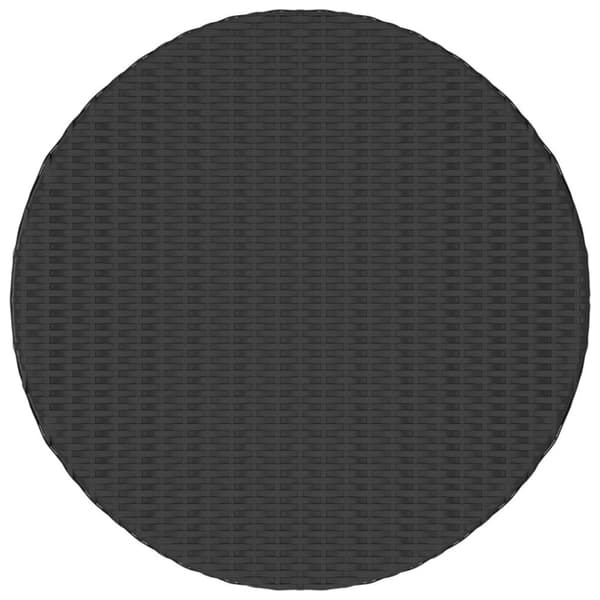 vidaXL Tebord svart 68x68x30 cm polyrotting