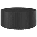 Miniatyrbillede 1 af 4: vidaXL tebord 68x68x30 cm polyrattan sort