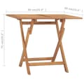 Miniatyrbillede 7 af 8: vidaXL foldbart havebord 90x60x75 cm massivt teaktræ