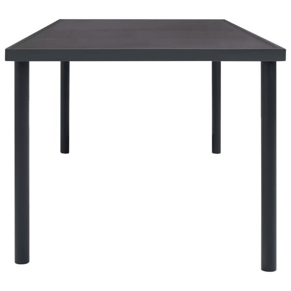 vidaXL havebord 150x90x74 cm stål antracitgrå