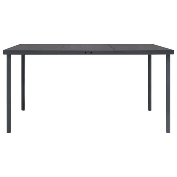 vidaXL havebord 150x90x74 cm stål antracitgrå