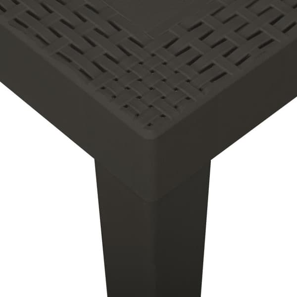 vidaXL havebord 79x65x72 cm plastik antracitgrå