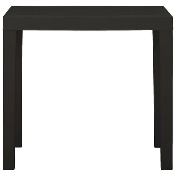 vidaXL havebord 79x65x72 cm plastik antracitgrå