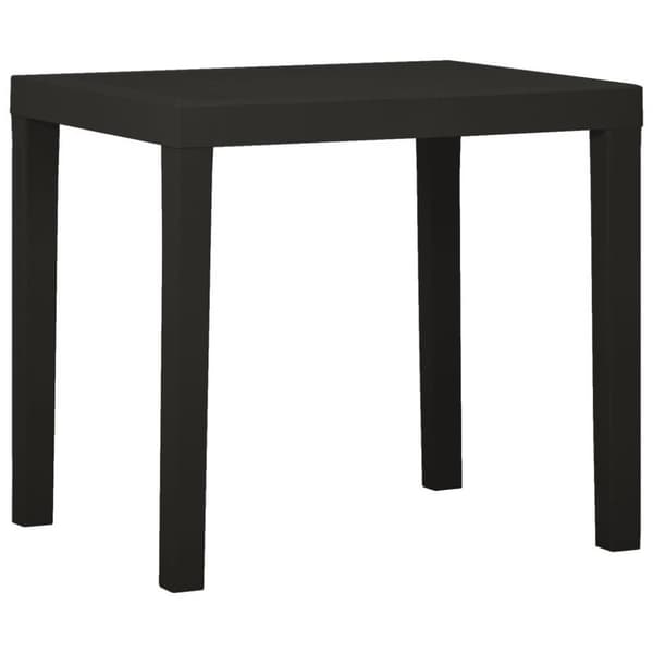 vidaXL havebord 79x65x72 cm plastik antracitgrå
