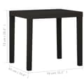 Miniatyrbilde 5 av 5: vidaXL Hagebord antrasitt 79x65x72 cm plast