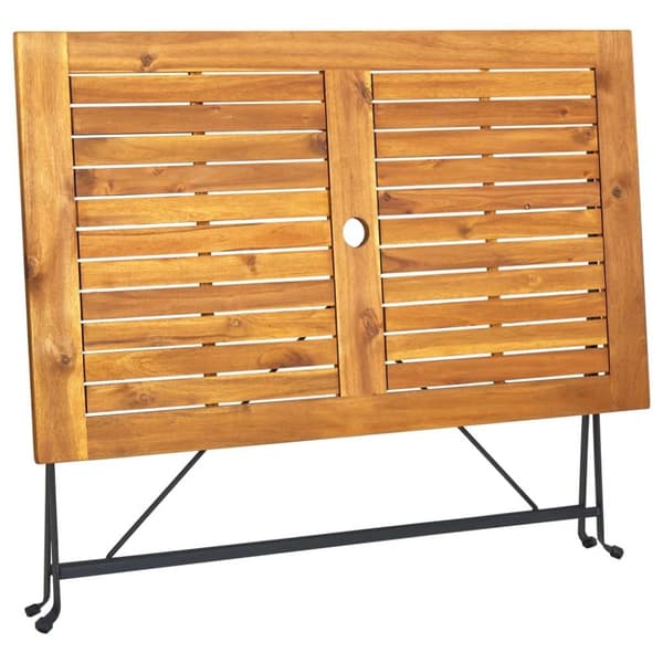 vidaXL foldbart havebord 120x70x74 cm massivt akacietræ