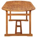 Miniatyrbilde 3 av 6: vidaXL Utendørs spisebord 220x90x75 cm heltre akasie