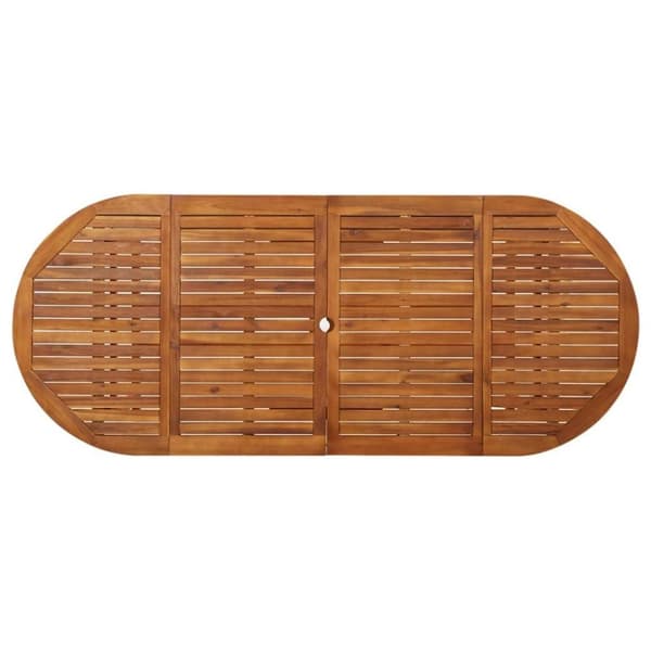 vidaXL Utendørs spisebord 220x90x75 cm heltre akasie