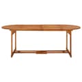 Miniatyrbilde 2 av 6: vidaXL Utendørs spisebord 220x90x75 cm heltre akasie